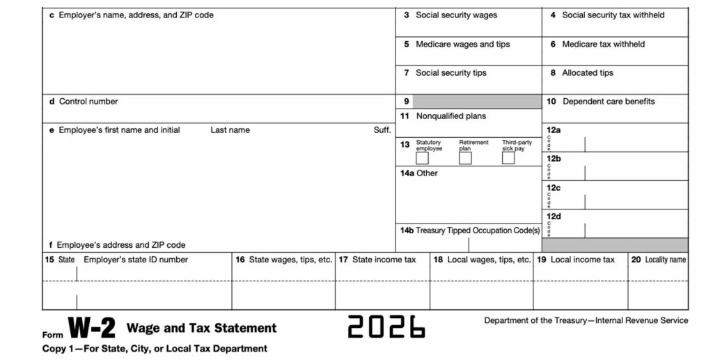 Form W-2: Wage and Tax Statement