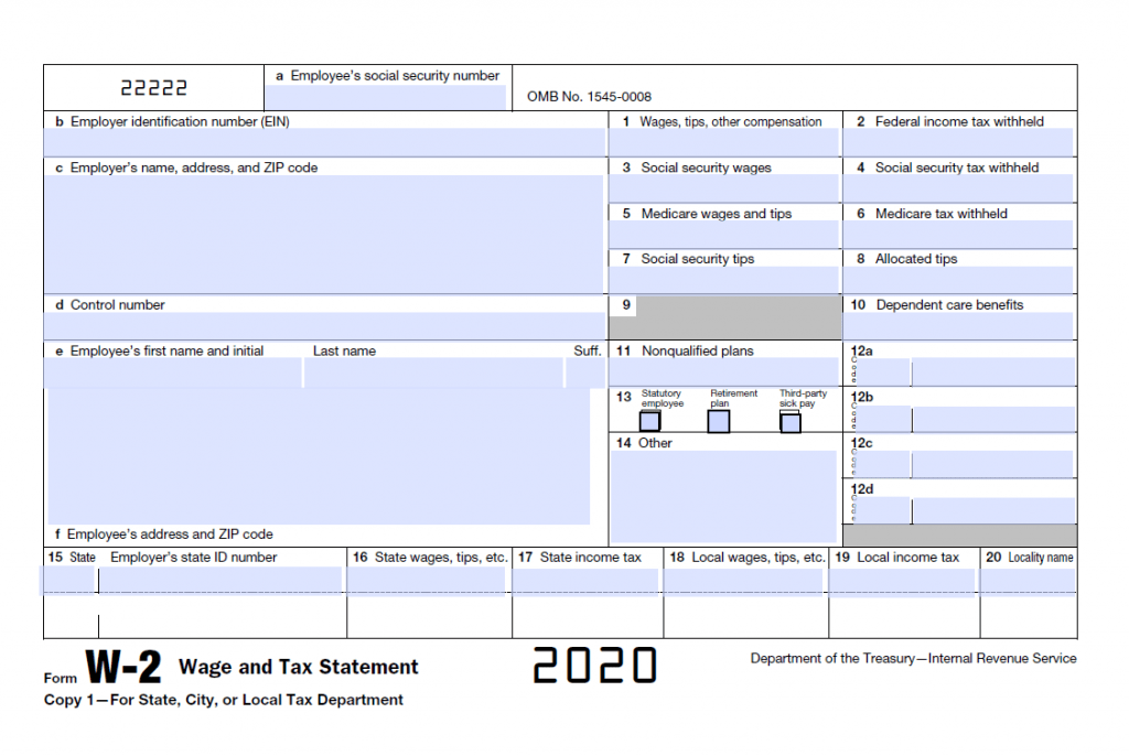 Form W-2: Wage and Tax Statement
